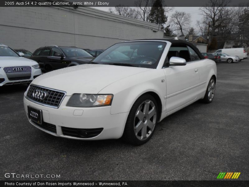 Arctic White / Ebony 2005 Audi S4 4.2 quattro Cabriolet
