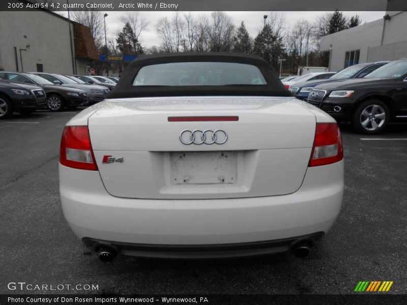 Arctic White / Ebony 2005 Audi S4 4.2 quattro Cabriolet