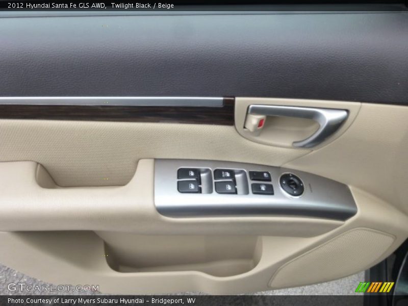 Twilight Black / Beige 2012 Hyundai Santa Fe GLS AWD