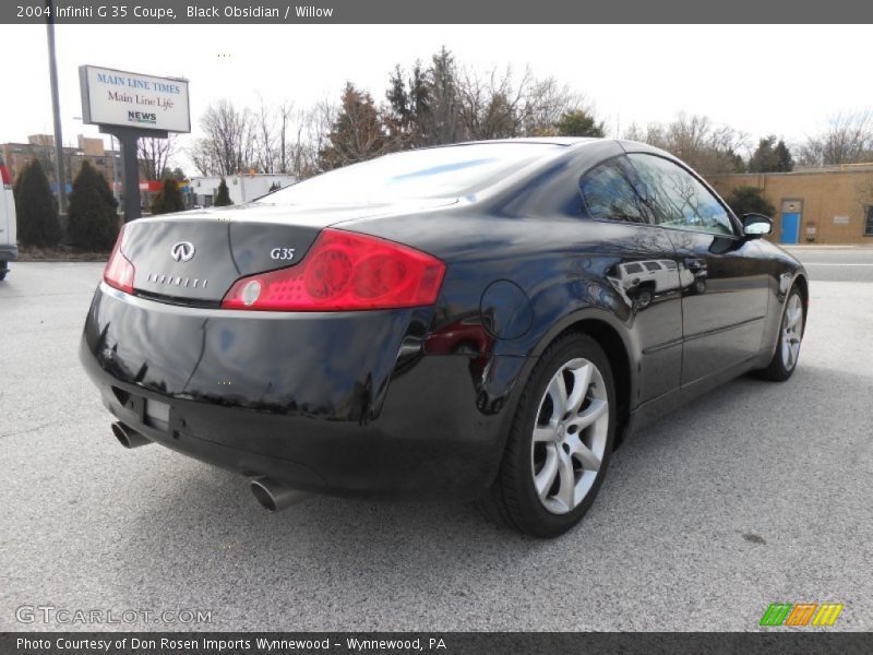 Black Obsidian / Willow 2004 Infiniti G 35 Coupe