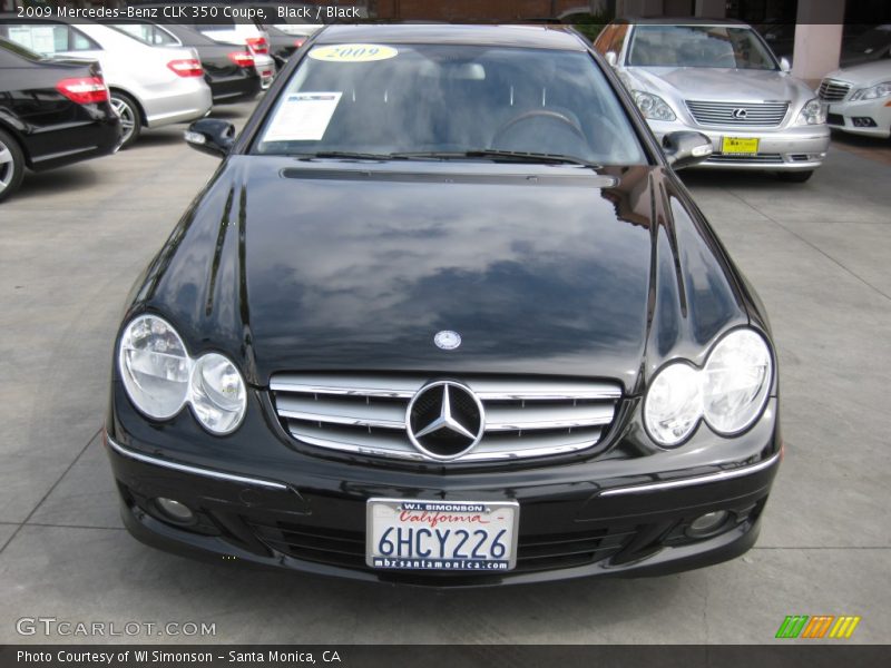 Black / Black 2009 Mercedes-Benz CLK 350 Coupe