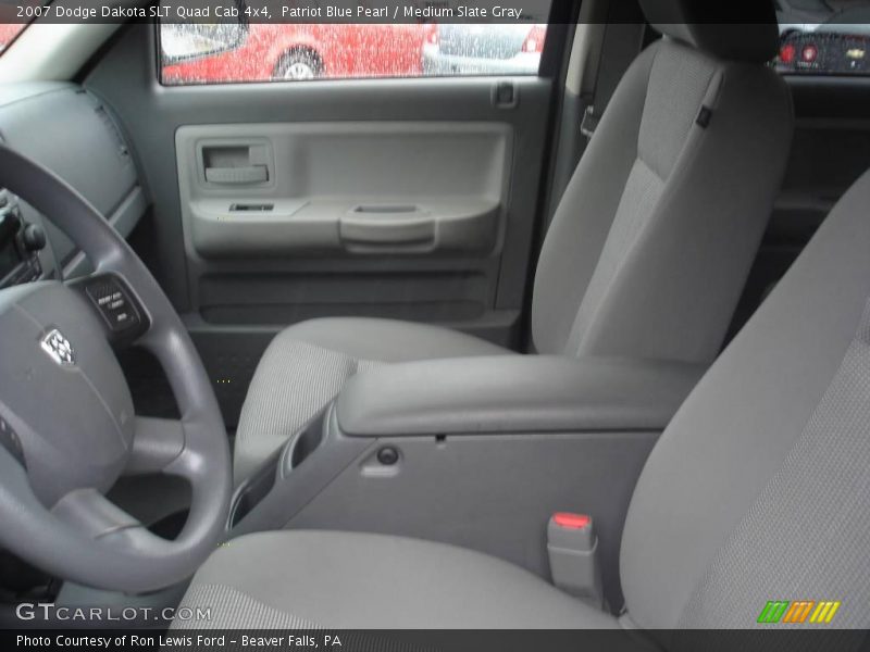 Patriot Blue Pearl / Medium Slate Gray 2007 Dodge Dakota SLT Quad Cab 4x4