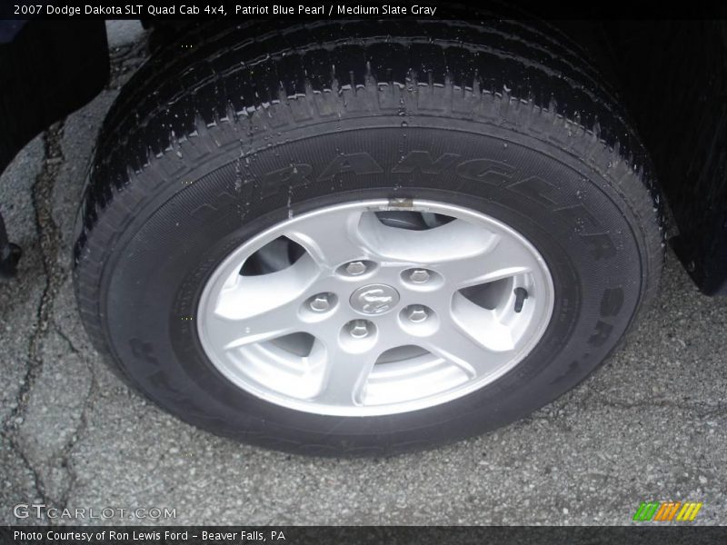 Patriot Blue Pearl / Medium Slate Gray 2007 Dodge Dakota SLT Quad Cab 4x4