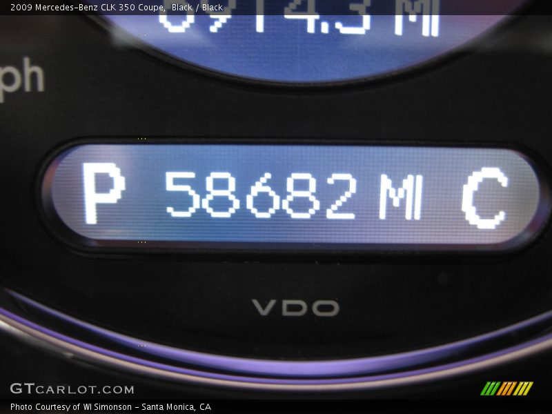 Black / Black 2009 Mercedes-Benz CLK 350 Coupe