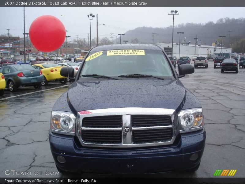 Patriot Blue Pearl / Medium Slate Gray 2007 Dodge Dakota SLT Quad Cab 4x4