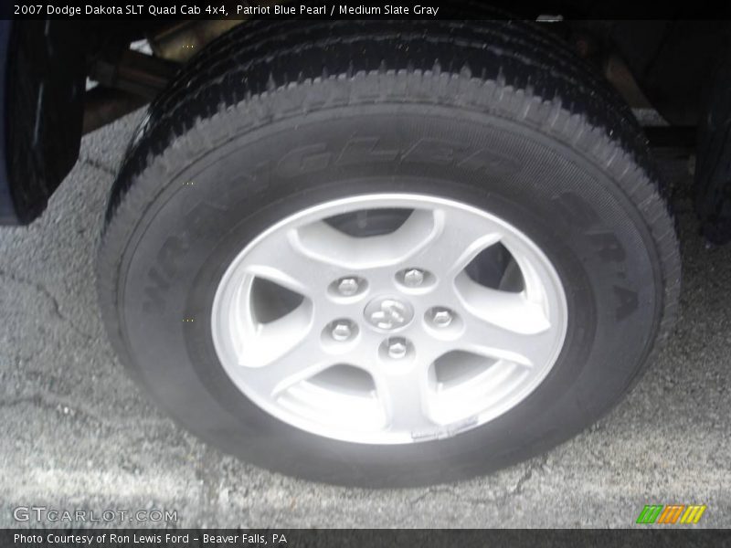 Patriot Blue Pearl / Medium Slate Gray 2007 Dodge Dakota SLT Quad Cab 4x4