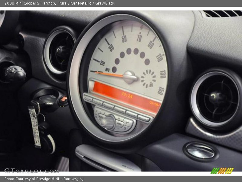 Pure Silver Metallic / Grey/Black 2008 Mini Cooper S Hardtop