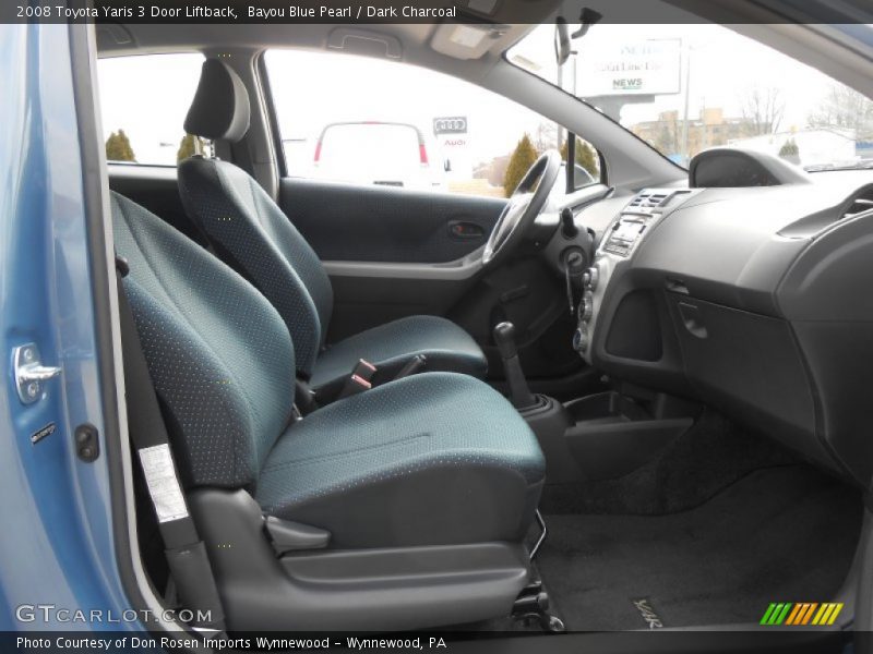 Bayou Blue Pearl / Dark Charcoal 2008 Toyota Yaris 3 Door Liftback