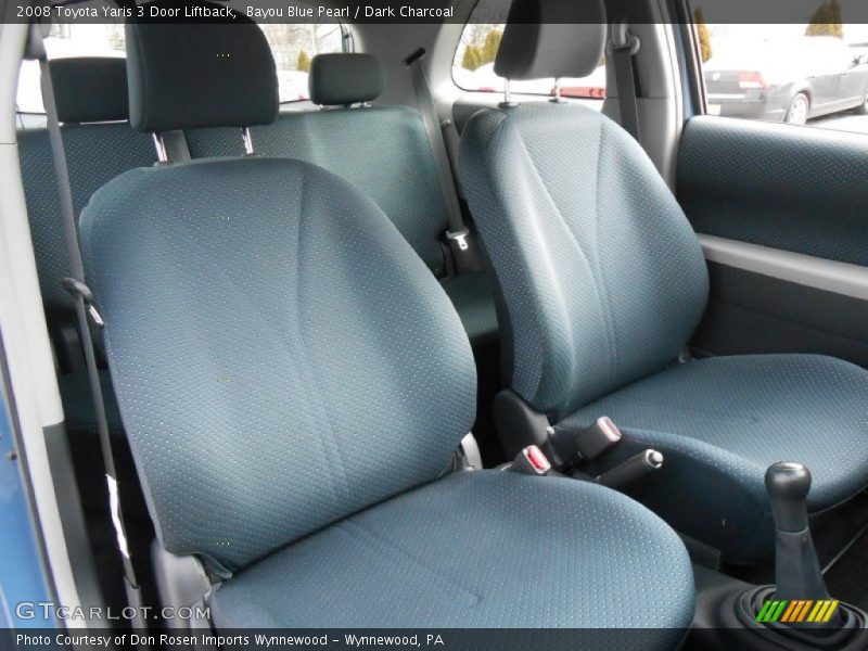 Bayou Blue Pearl / Dark Charcoal 2008 Toyota Yaris 3 Door Liftback