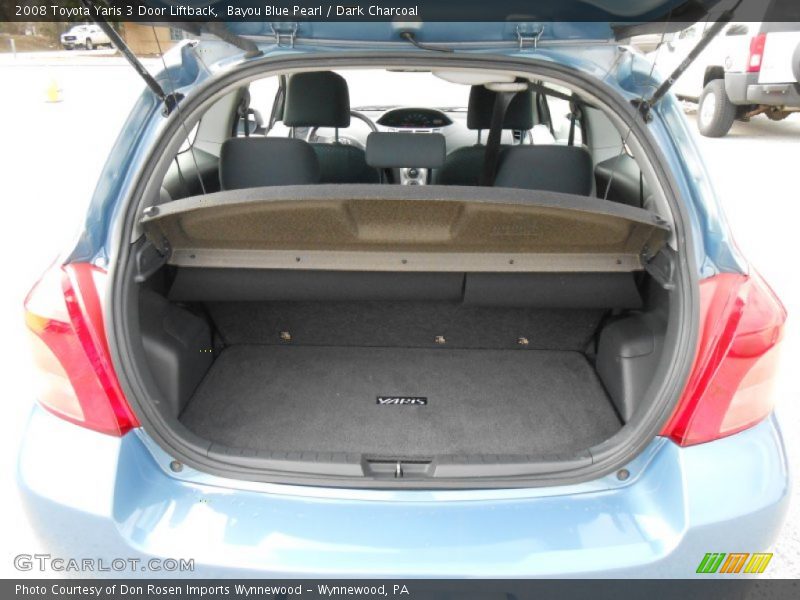Bayou Blue Pearl / Dark Charcoal 2008 Toyota Yaris 3 Door Liftback