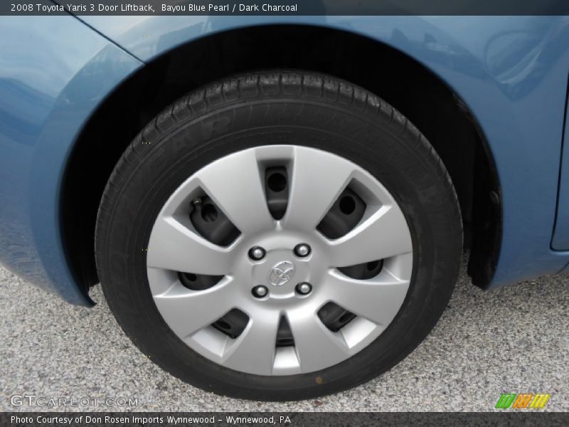 Bayou Blue Pearl / Dark Charcoal 2008 Toyota Yaris 3 Door Liftback