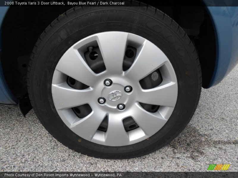 Bayou Blue Pearl / Dark Charcoal 2008 Toyota Yaris 3 Door Liftback