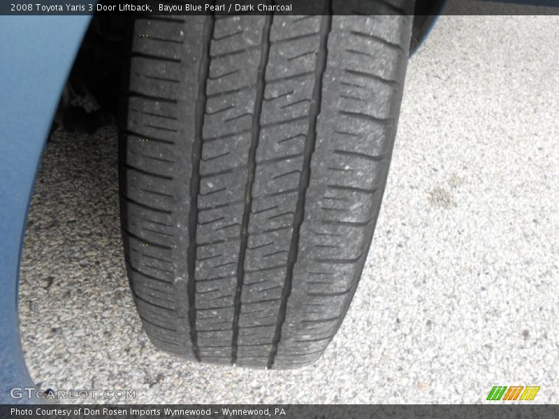 Bayou Blue Pearl / Dark Charcoal 2008 Toyota Yaris 3 Door Liftback