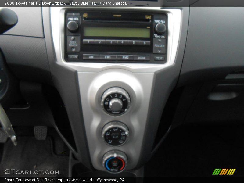 Bayou Blue Pearl / Dark Charcoal 2008 Toyota Yaris 3 Door Liftback