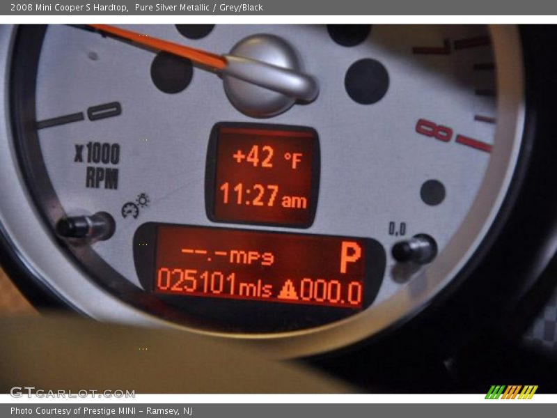 Pure Silver Metallic / Grey/Black 2008 Mini Cooper S Hardtop