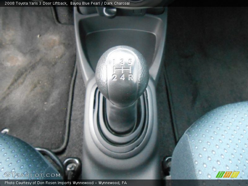 Bayou Blue Pearl / Dark Charcoal 2008 Toyota Yaris 3 Door Liftback