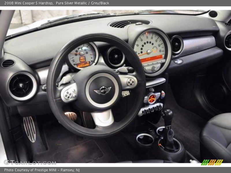 Pure Silver Metallic / Grey/Black 2008 Mini Cooper S Hardtop