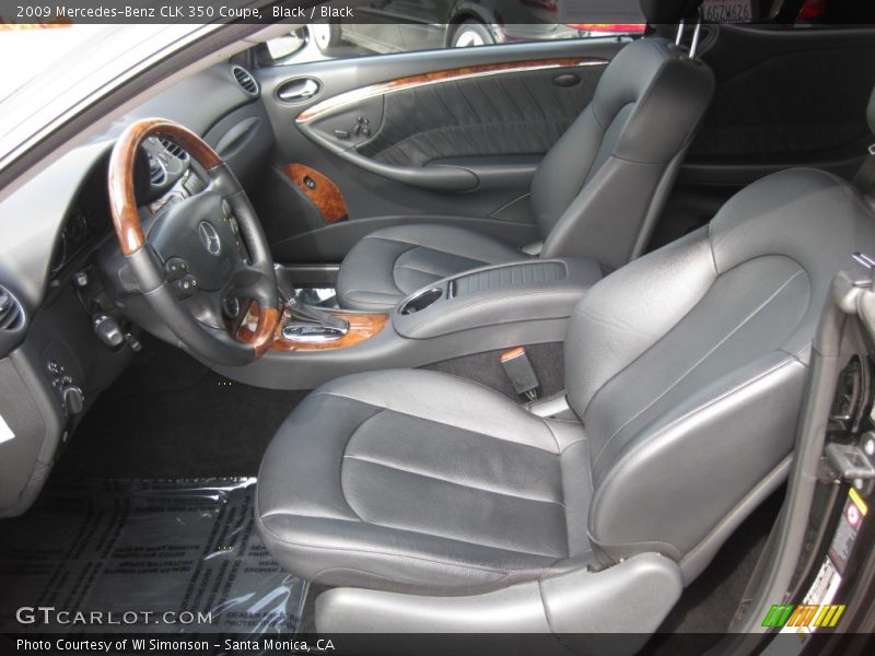 Black / Black 2009 Mercedes-Benz CLK 350 Coupe