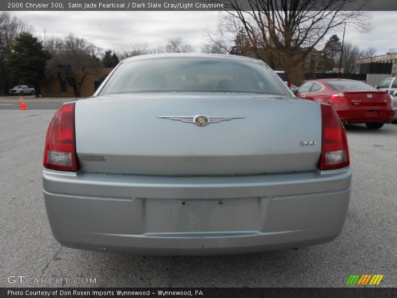 Satin Jade Pearlcoat / Dark Slate Gray/Light Graystone 2006 Chrysler 300
