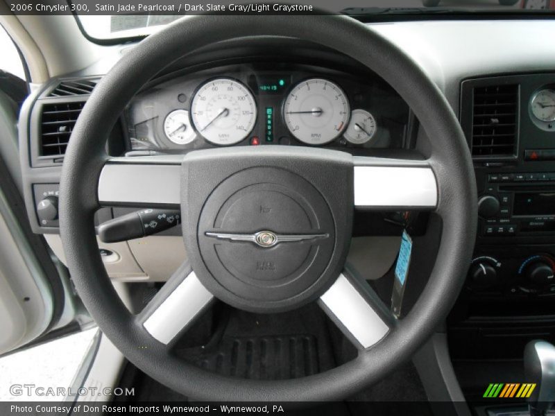 Satin Jade Pearlcoat / Dark Slate Gray/Light Graystone 2006 Chrysler 300