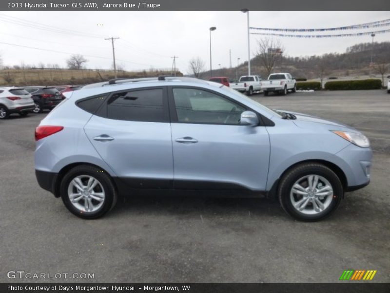 Aurora Blue / Taupe 2013 Hyundai Tucson GLS AWD