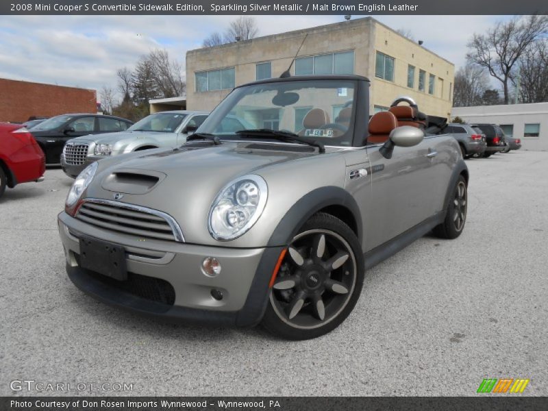 Front 3/4 View of 2008 Cooper S Convertible Sidewalk Edition