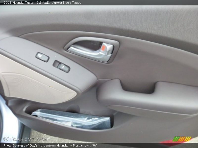 Aurora Blue / Taupe 2013 Hyundai Tucson GLS AWD