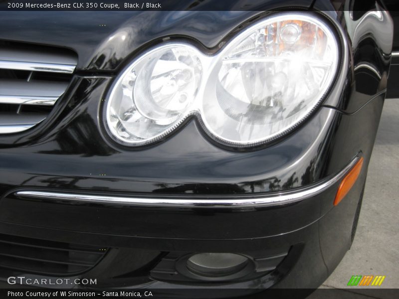Black / Black 2009 Mercedes-Benz CLK 350 Coupe