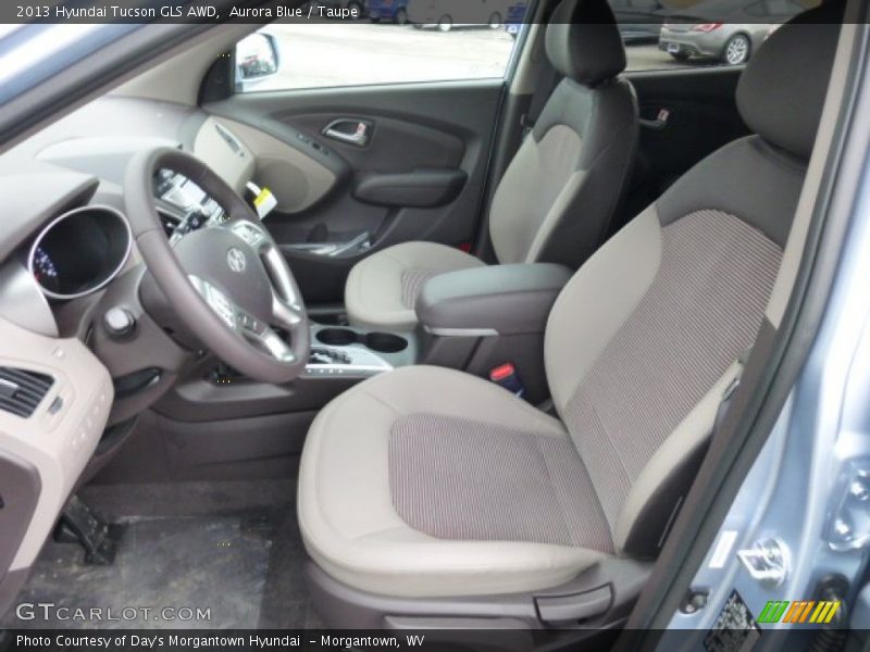 Aurora Blue / Taupe 2013 Hyundai Tucson GLS AWD