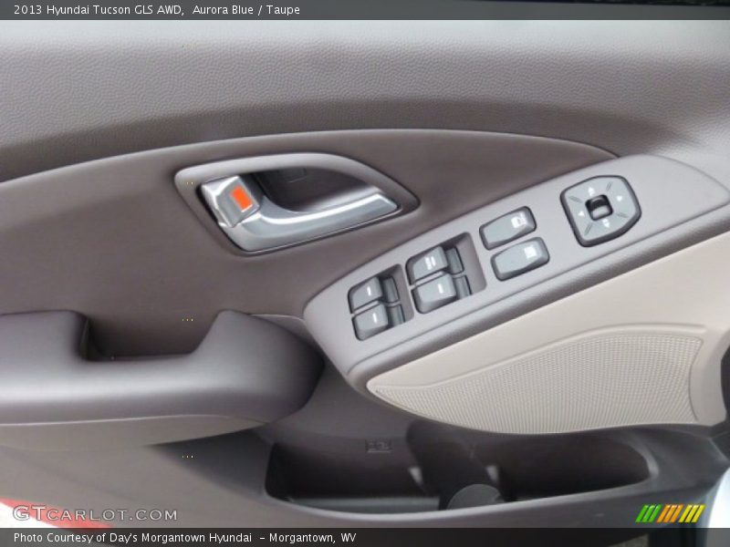 Aurora Blue / Taupe 2013 Hyundai Tucson GLS AWD