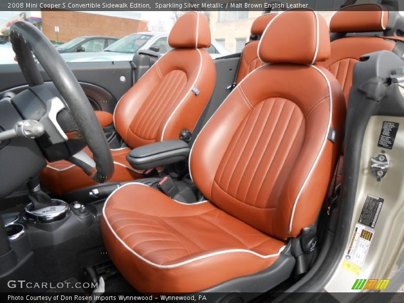 Front Seat of 2008 Cooper S Convertible Sidewalk Edition