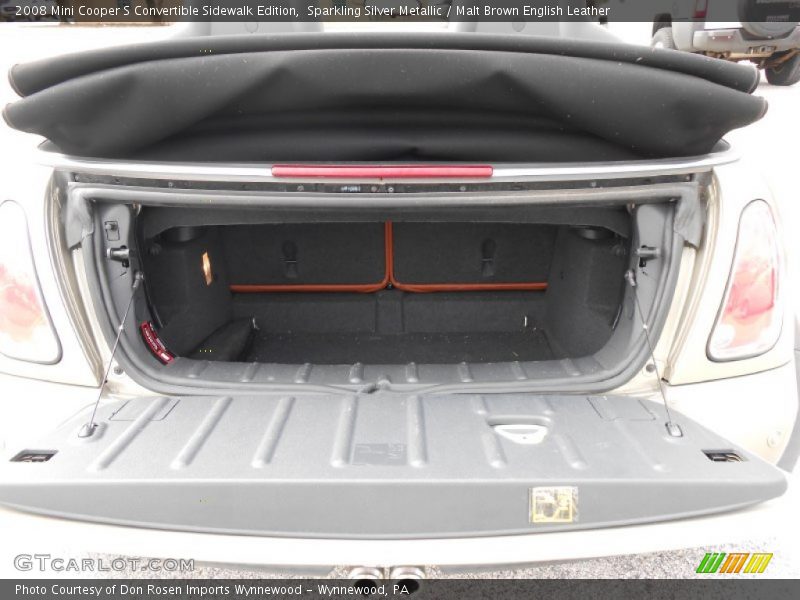  2008 Cooper S Convertible Sidewalk Edition Trunk