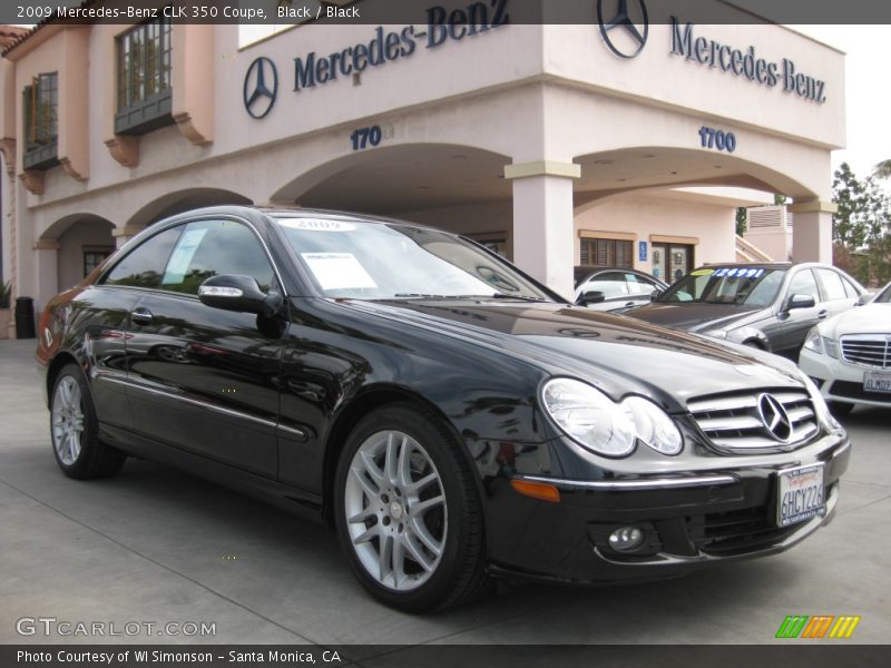 Black / Black 2009 Mercedes-Benz CLK 350 Coupe