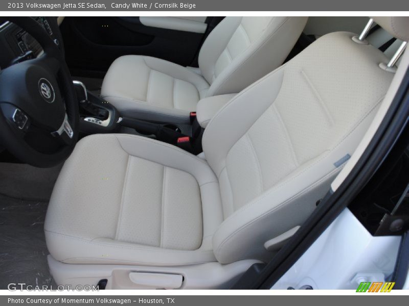 Candy White / Cornsilk Beige 2013 Volkswagen Jetta SE Sedan