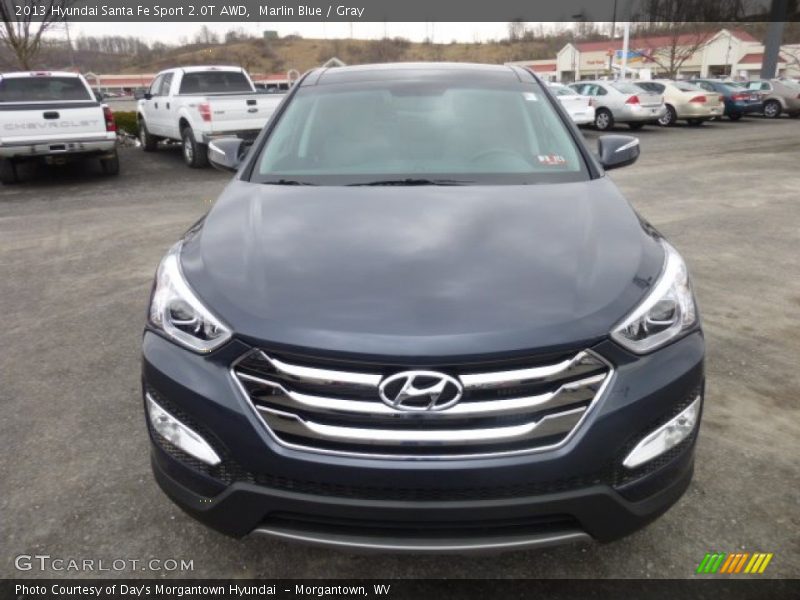 Marlin Blue / Gray 2013 Hyundai Santa Fe Sport 2.0T AWD