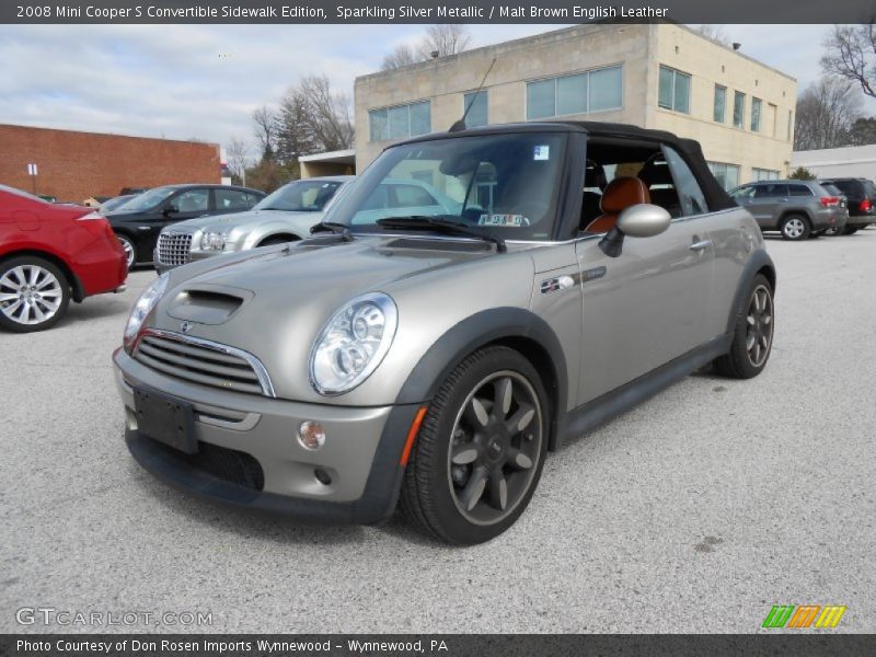 Front 3/4 View of 2008 Cooper S Convertible Sidewalk Edition