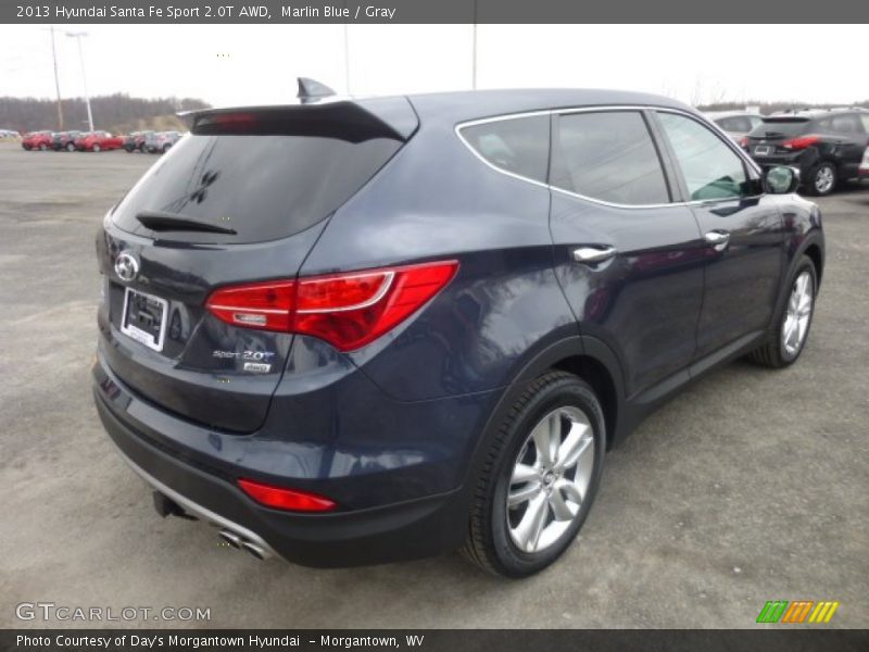 Marlin Blue / Gray 2013 Hyundai Santa Fe Sport 2.0T AWD