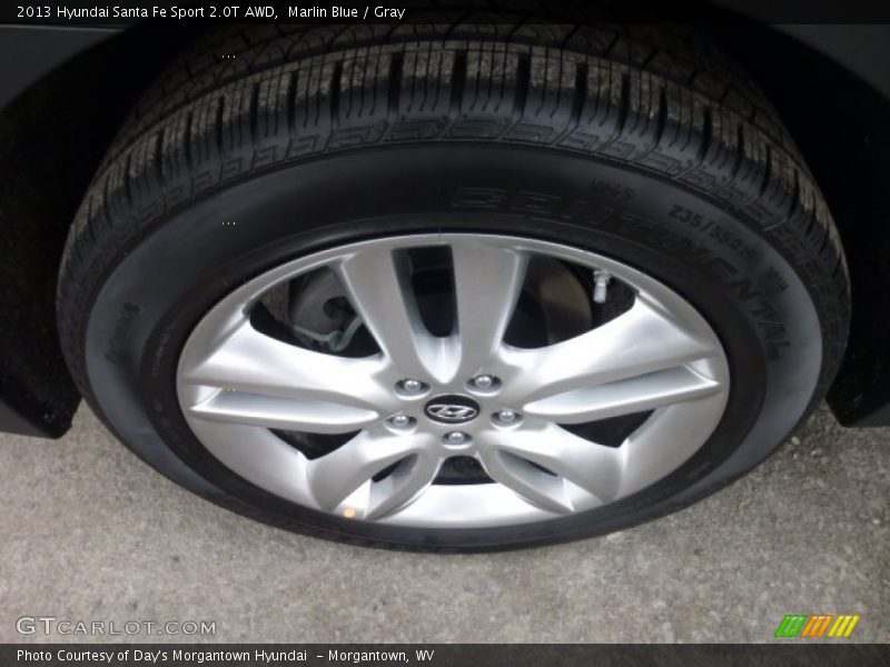 Marlin Blue / Gray 2013 Hyundai Santa Fe Sport 2.0T AWD
