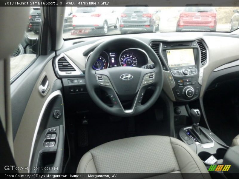Marlin Blue / Gray 2013 Hyundai Santa Fe Sport 2.0T AWD