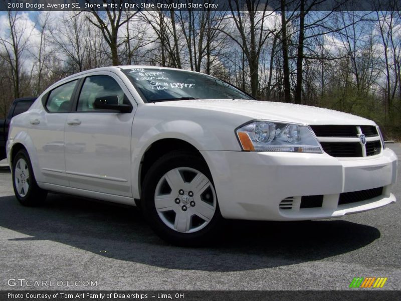 Stone White / Dark Slate Gray/Light Slate Gray 2008 Dodge Avenger SE