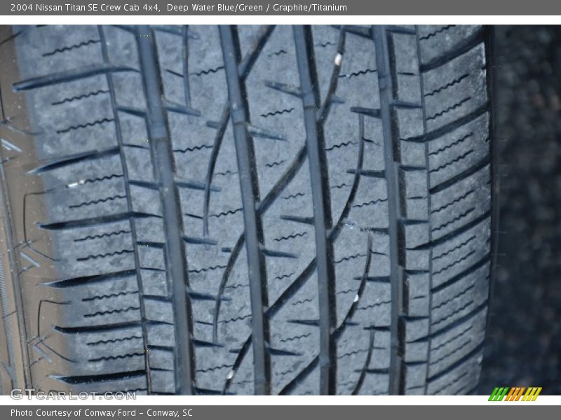 Deep Water Blue/Green / Graphite/Titanium 2004 Nissan Titan SE Crew Cab 4x4