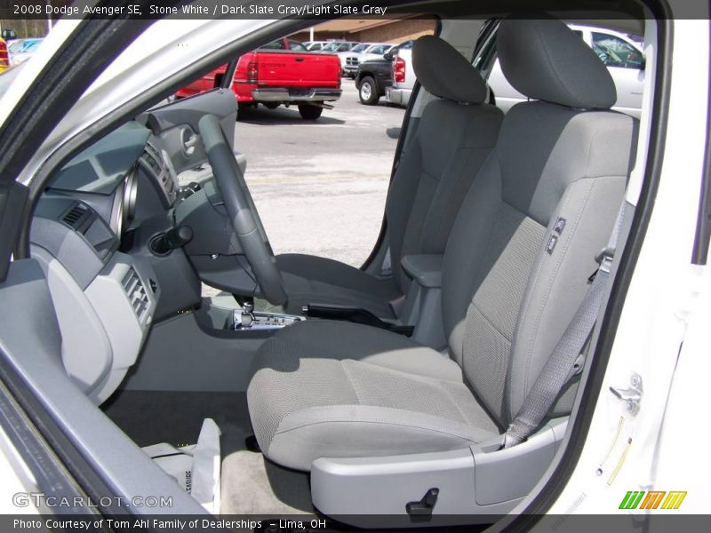 Stone White / Dark Slate Gray/Light Slate Gray 2008 Dodge Avenger SE