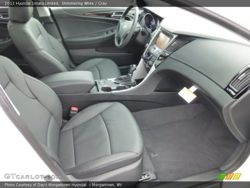 Shimmering White / Gray 2013 Hyundai Sonata Limited