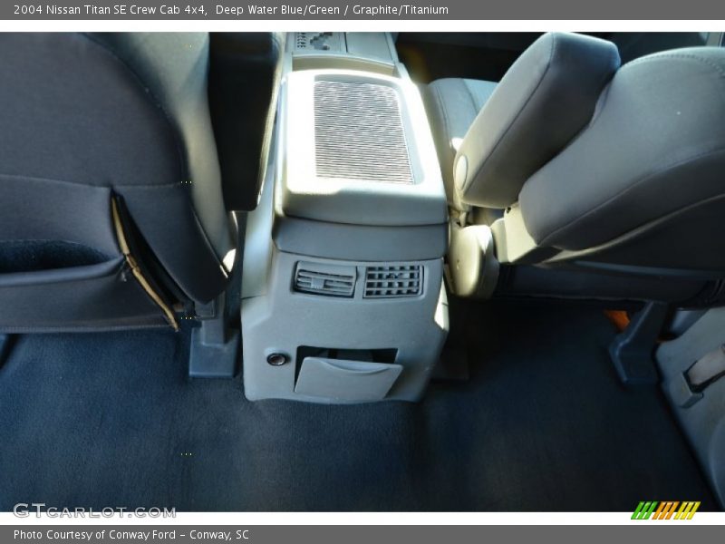 Deep Water Blue/Green / Graphite/Titanium 2004 Nissan Titan SE Crew Cab 4x4