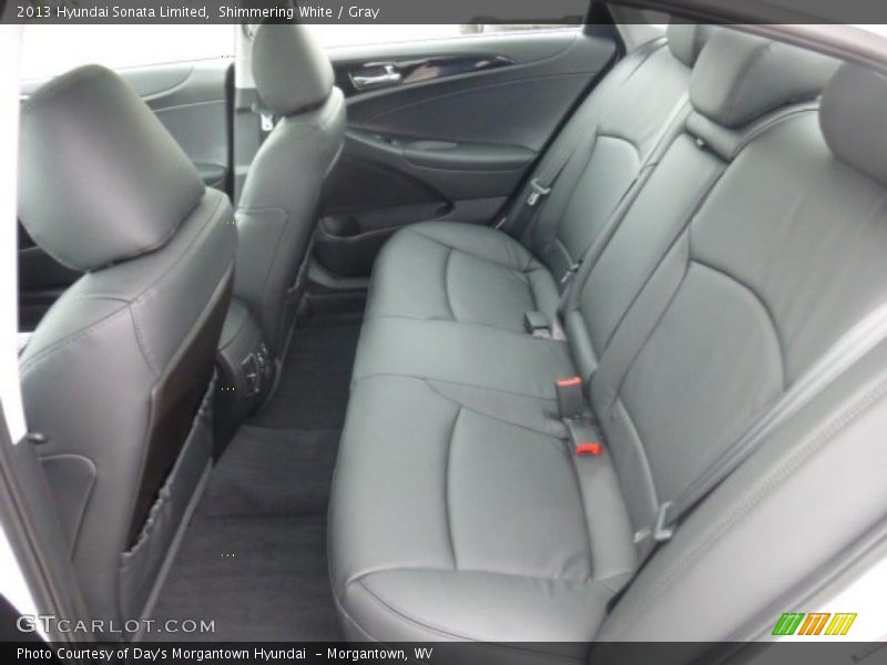 Shimmering White / Gray 2013 Hyundai Sonata Limited