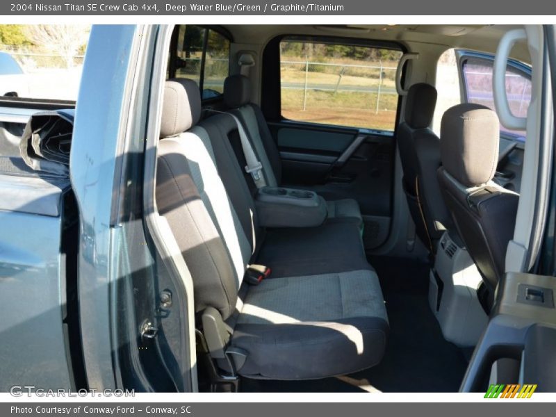 Deep Water Blue/Green / Graphite/Titanium 2004 Nissan Titan SE Crew Cab 4x4