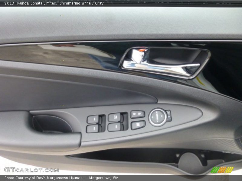 Shimmering White / Gray 2013 Hyundai Sonata Limited