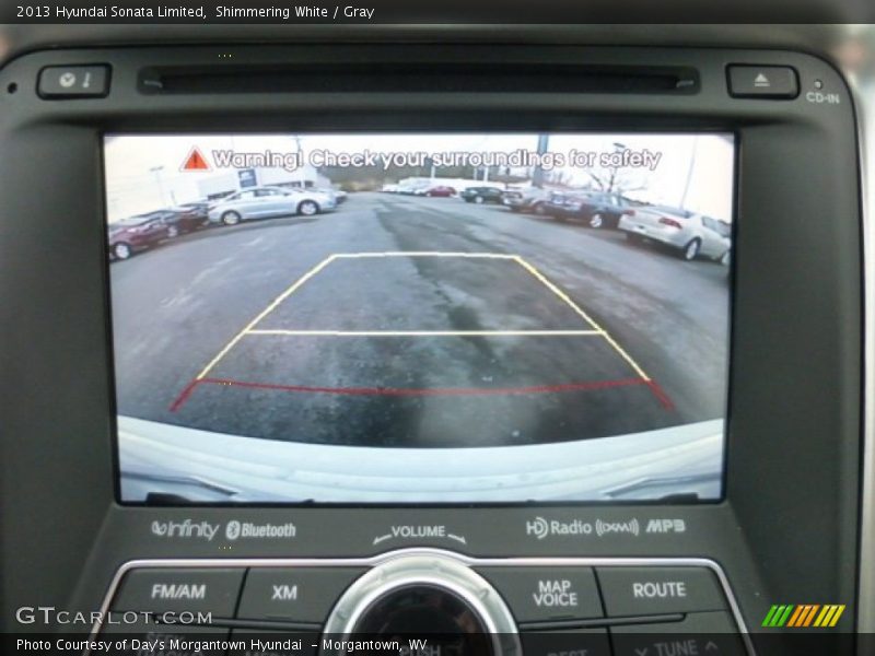 Shimmering White / Gray 2013 Hyundai Sonata Limited