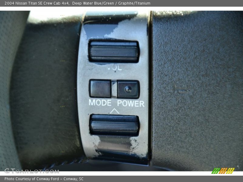 Deep Water Blue/Green / Graphite/Titanium 2004 Nissan Titan SE Crew Cab 4x4