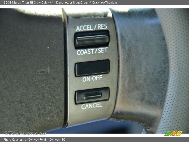 Deep Water Blue/Green / Graphite/Titanium 2004 Nissan Titan SE Crew Cab 4x4
